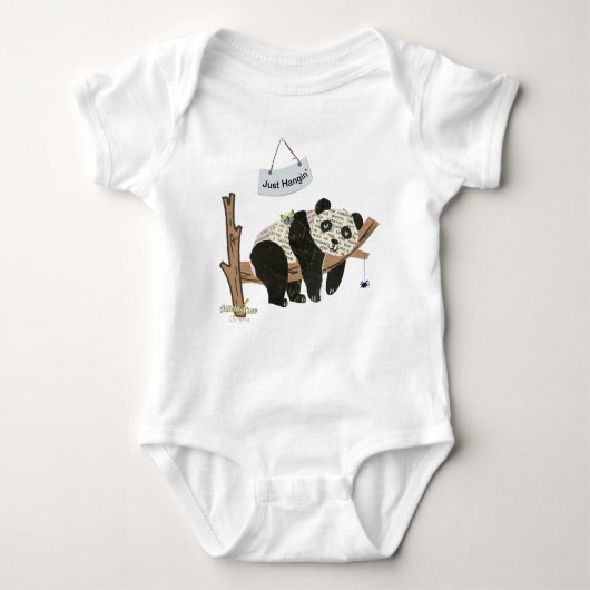 Alleen Hangin' Baby Bodysuit door Adiela Akoo (Voorkant)