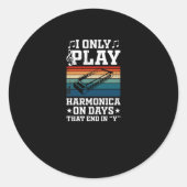 Alleen Harmonica afspelen op dagen die eindigen op Ronde Sticker (Voorkant)