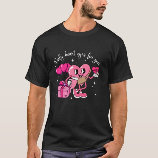 Alleen hartogen voor u Valentijn riemtas hart w T-shirt (Voorkant)