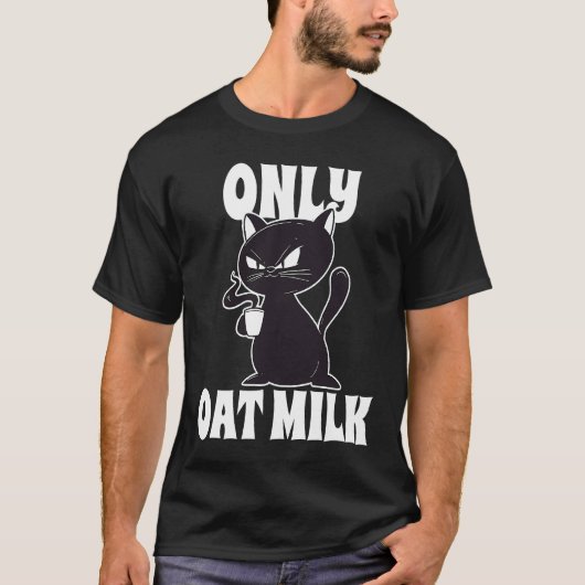 Alleen Haver Melk Kat T-shirt (Voorkant)