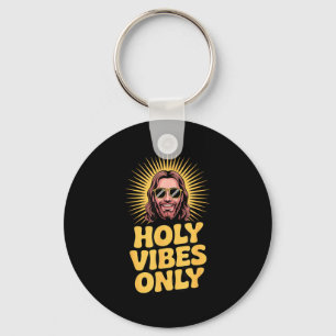 Alleen Heilige Vibes Grappige Jezus Religieus Chri Sleutelhanger