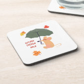 Alleen herfstenergie bier onderzetter (Linkerzijde)