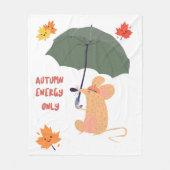 Alleen herfstenergie fleece deken (Voorkant)