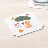 Alleen herfstenergie kartonnen onderzetters (Gekanteld)