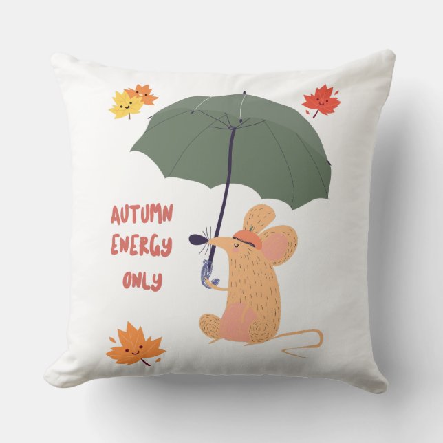 Alleen herfstenergie kussen (Voorkant)