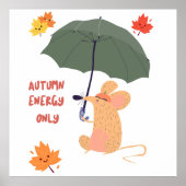Alleen herfstenergie poster (Voorkant)