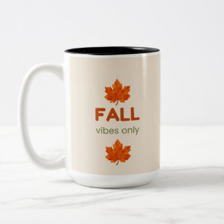 Alleen Herfststemmingen Gezellig Herfst Design Tweekleurige Koffiemok