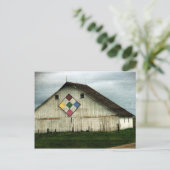 Alleen herinneringen, een schuur die ooit was briefkaart (Staand voorkant)