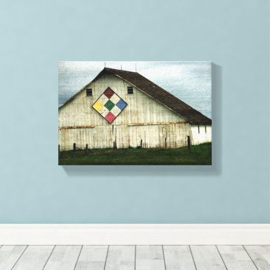 Alleen herinneringen, een schuur die ooit was canvas afdruk (Insitu (Houten vloer))