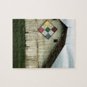 Alleen herinneringen, een schuur die ooit was legpuzzel (Horizontaal)