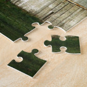 Alleen herinneringen, een schuur die ooit was legpuzzel (Zijkant)