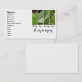 Alleen het beginVisitekaartje Visitekaartje (Voorkant / Achterkant)