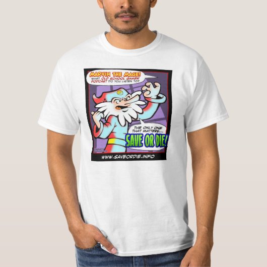 Alleen het nieuwe T-shirt met Save of Die White (Voorkant)