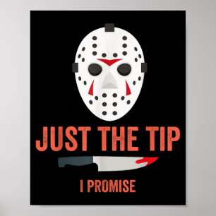 Alleen het puntje, dat beloof ik Grappige Hallowee Poster