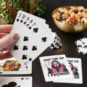Alleen het puntje, dat beloof ik, grappige horror pokerkaarten (Insitu)