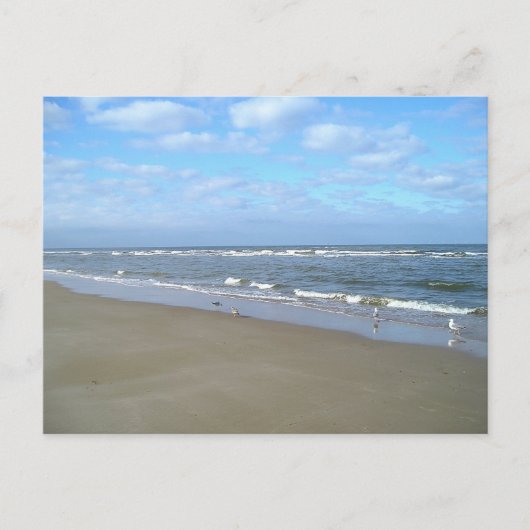 Alleen het strand briefkaart (Voorkant)