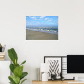 Alleen het strand poster (Thuiskantoor)