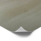 Alleen het strand poster (Hoek)
