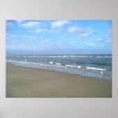 Alleen het strand poster (Voorkant)