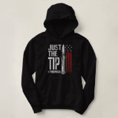 Alleen het Tip I Promise Bullet American Flag Pist Hoodie (Design voorkant)