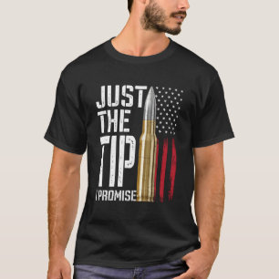 Alleen het Tip I Promise Bullet American Flag Pist T-shirt