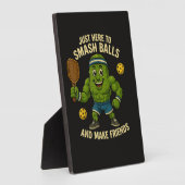 Alleen hier om ballen te smashen en vrienden te ma fotoplaat (Zijkant)