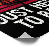 Alleen Hier Om Disc Golf Te Spelen  Poster (Hoek)