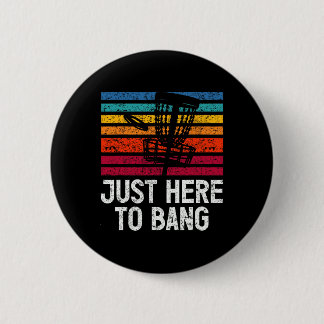 Alleen hier om discgolf te spelen ronde button 5,7 cm