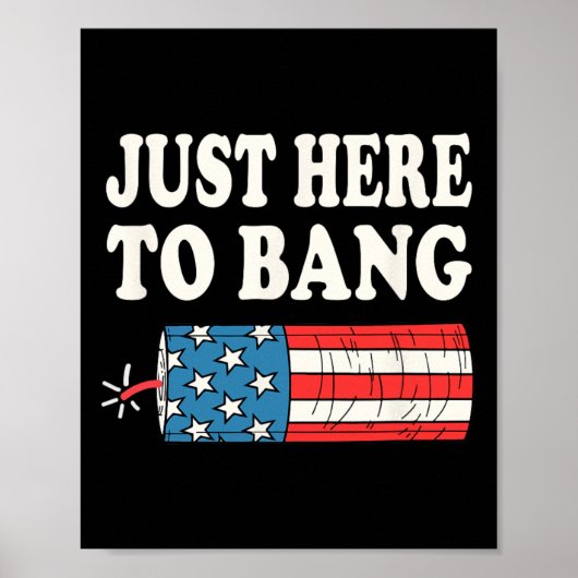 Alleen hier om te bonzen  poster (Voorkant)