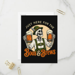 Alleen hier voor de Boos en Brouwsels Oktoberfest Uitnodiging Briefkaart