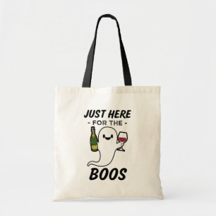 Alleen hier voor de Boos grappige wijn Halloween t Tote Bag
