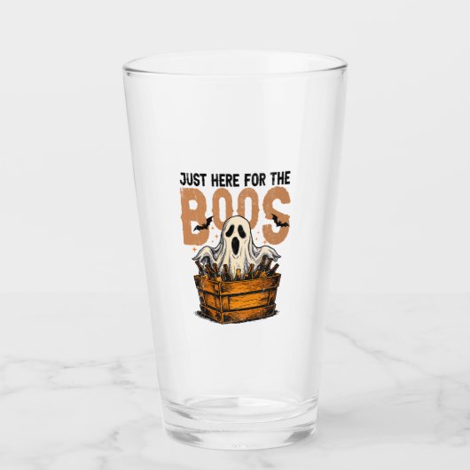 Alleen hier voor de Boos Halloween Glas (Voorkant)