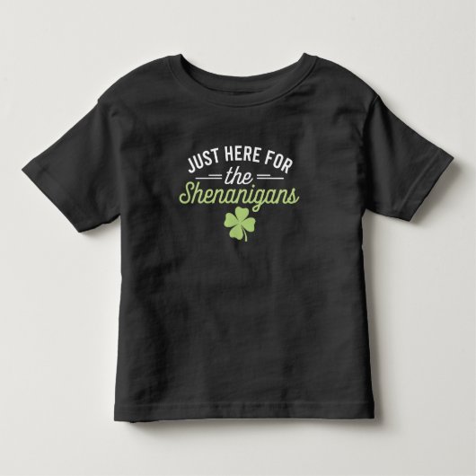 Alleen Hier Voor De Grappen St. Patrick's Dag Kinder Shirts (Voorkant)