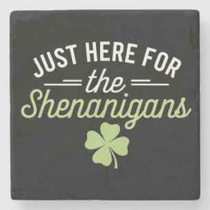 Alleen Hier Voor De Grappen St. Patrick's Dag Stenen Onderzetter