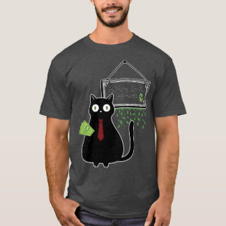 Alleen Hier Voor De Salaris Grappige Kat Kantooron T-shirt