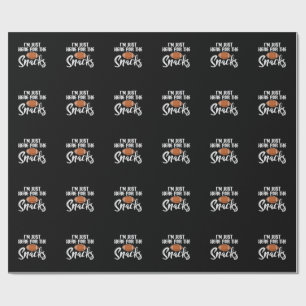 Alleen Hier voor de Snacks American Football Grapp Cadeaupapier