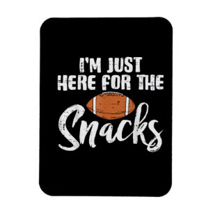 Alleen Hier voor de Snacks American Football Grapp Magneet