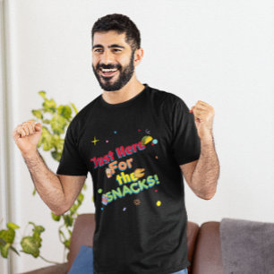 Alleen Hier voor de Snacks Grappige Feest T-Shirt