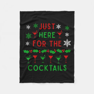 Alleen Hier Voor De Staarten Kerst Kerstmis Boozy Fleece Deken