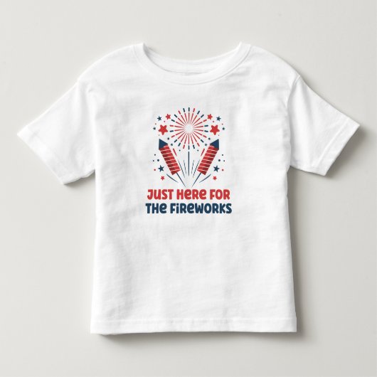 Alleen Hier Voor De Vuurwerk Kinderen  Kinder Shirts (Voorkant)