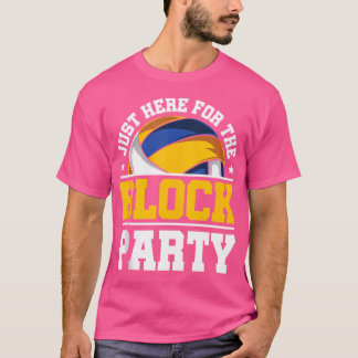 Alleen hier voor het blokfeest volleybal t-shirt