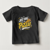 Alleen Hier voor het Pizza T-shirt | Grappige Pizz (Voorkant)