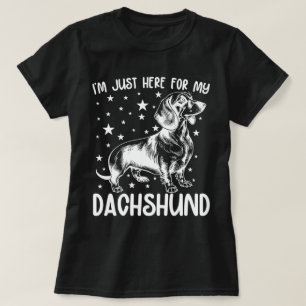 Alleen hier voor mijn Dachshund-hond liefhebber Co T-shirt