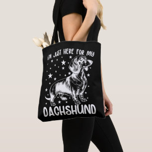 Alleen hier voor mijn Dachshund hondenliefhebber C Tote Bag
