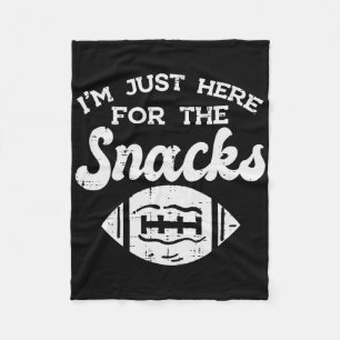 Alleen Hier Voor Snacks Amerikaans Voetbal Grappig Fleece Deken