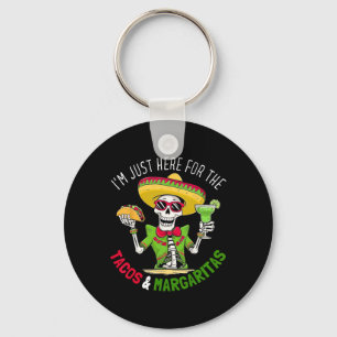 Alleen Hier Voor Tacos Margaritas 5 De Mayo Feest Sleutelhanger