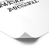 Alleen hij die het onzichtbare kan zien, kan poster (Hoek)