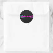 Alleen hij ronde sticker (Tas)