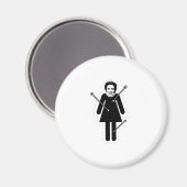Alleen Hillary Clinton VooDoo Doll Magneet (Voorkant / Achterkant)