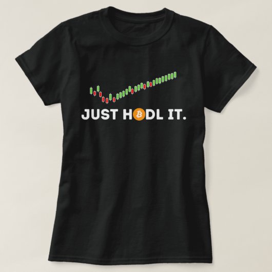 Alleen HODL it Funny Crypto Trader BTC Bitcoin Inb T-shirt (Design voorkant)